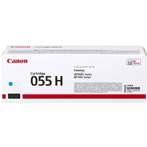 OEM toner cartridge Canon 055H Cyan