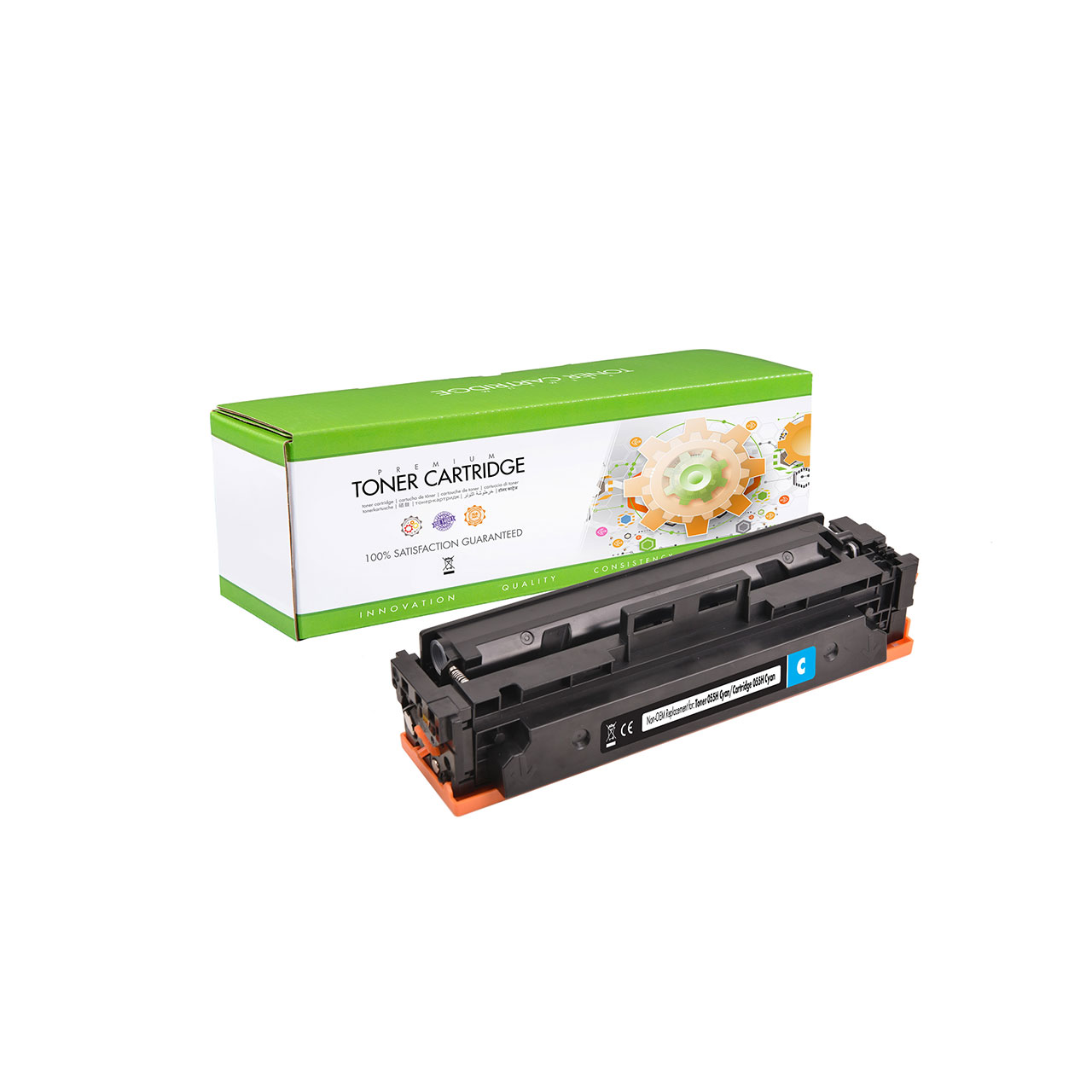 Static Control® toner cartridge replacement for Canon 055H Cyan